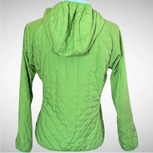 THE NORTH FACE Girls Green Quilted Hooded Jacket‎ | EUC - Picture 4 of 8